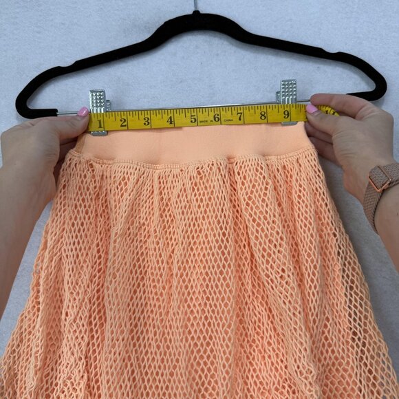 FP Movement Skirt Womens Small Peach Mesh Layered Activewear Shorts Built In - Picture 3 of 9